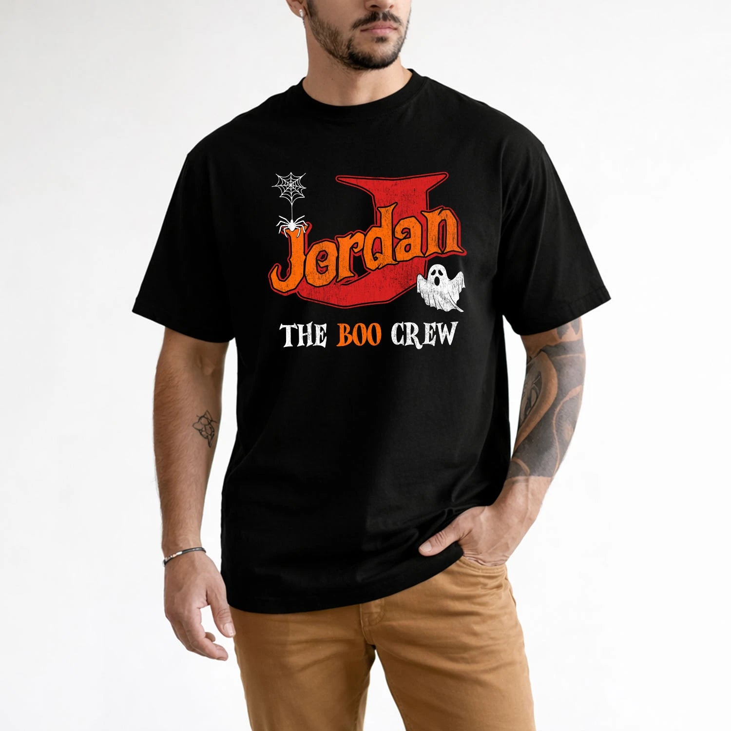The Boo Crew Halloween Custom Name Shirt JORDAN M1-22