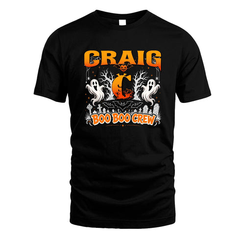 Boo Boo Crew Halloween Custom Name Shirt CRAIG M1-28