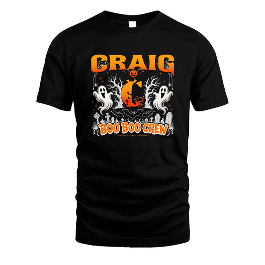 Boo Boo Crew Halloween Custom Name Shirt CRAIG M1-28