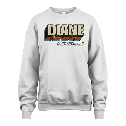 Your Name Built Different Retro Shirt DIANE M1-26