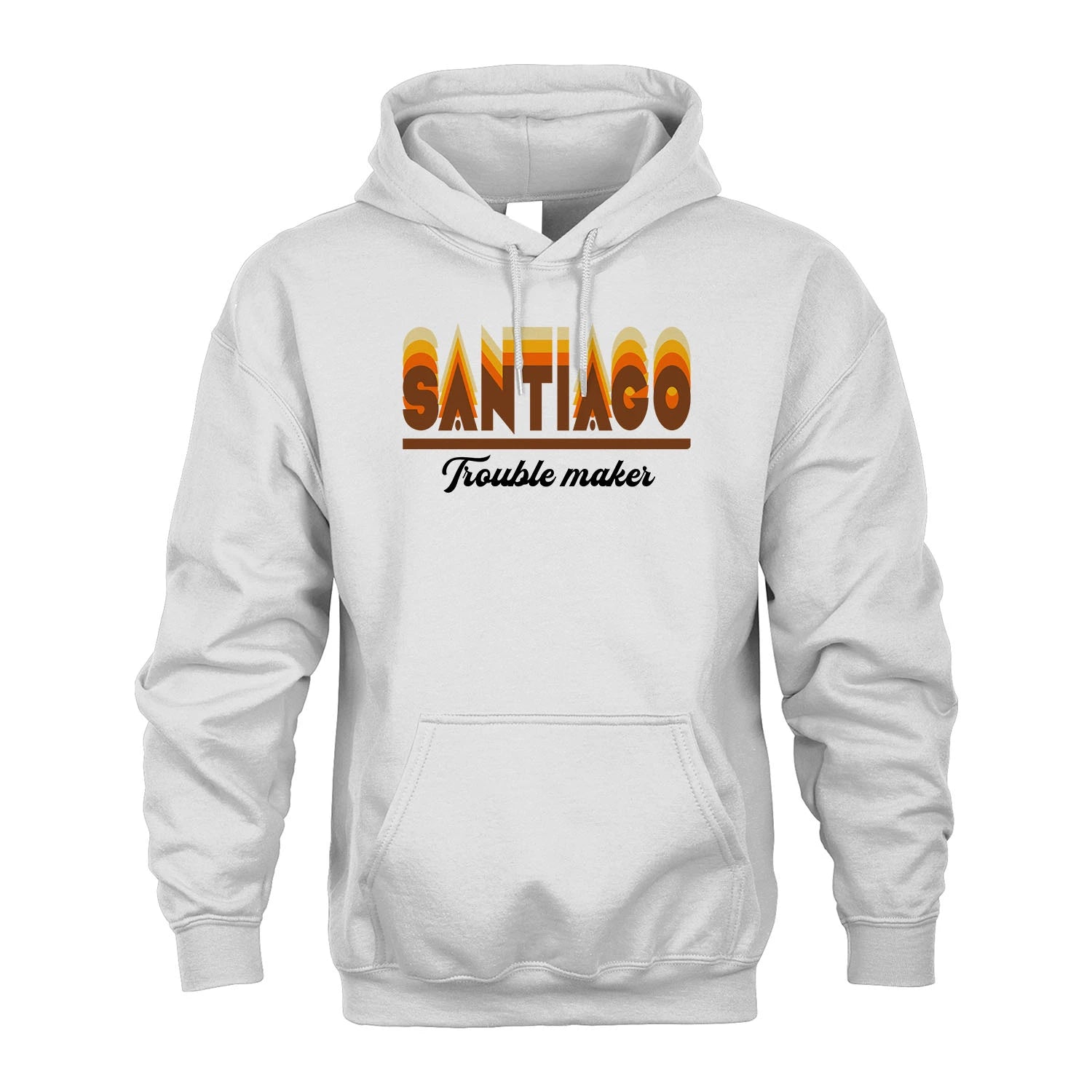 Your Name Trouble Maker Funny Shirt SANTIAGO M1-34
