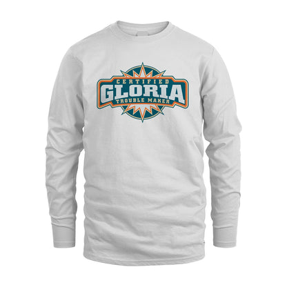 Certified Your Name Trouble Maker Shirt GLORIA M1-36