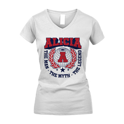 The Man The Myth The Legend Logo Shirt ALICIA M1-30