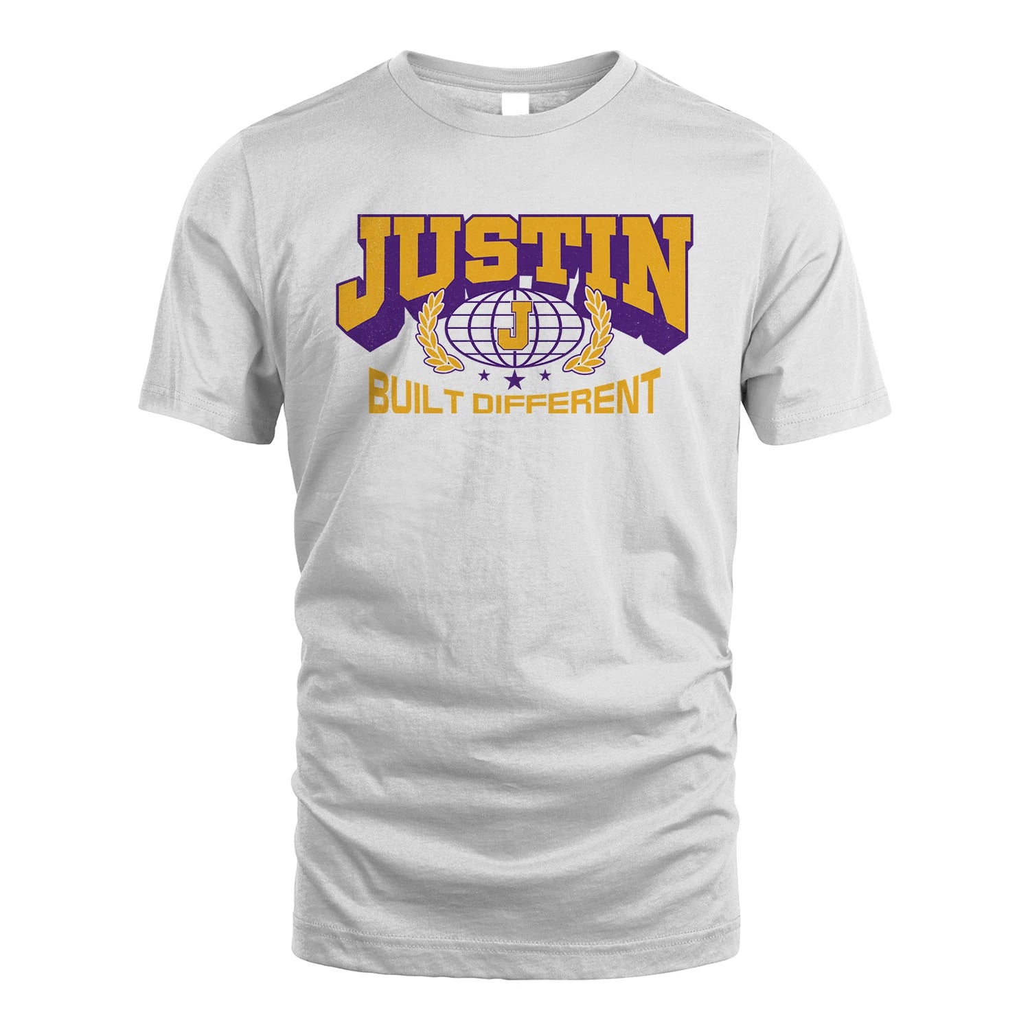Your Name Built Different Sporty Shirt JUSTIN M1-32