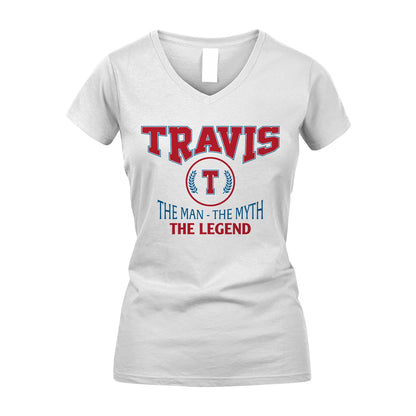 The Man The Myth The Legend Jet Style Shirt TRAVIS M1-9