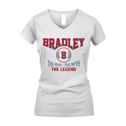 The Man The Myth The Legend Jet Style Shirt BRADLEY M1-9