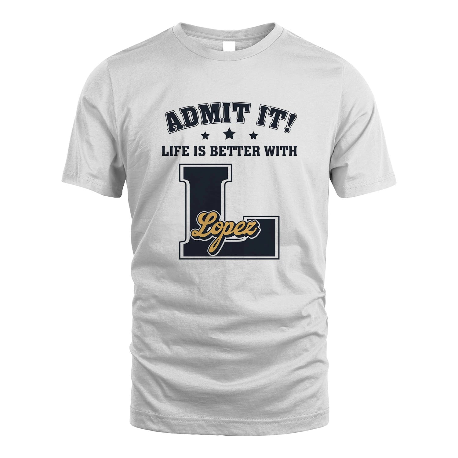 Life Is Better With Your Name Shirt LOPEZ M1-17