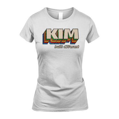 Your Name Built Different Retro Shirt KIM M1-26