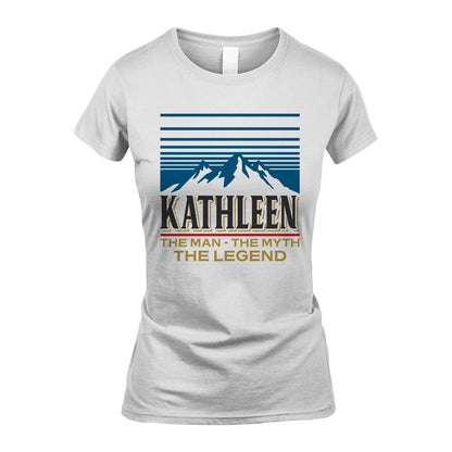 The Man The Myth The Legend Vintage Mountain Shirt KATHLEEN M1-19