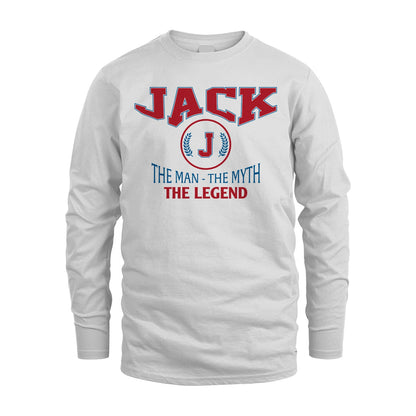 The Man The Myth The Legend Jet Style Shirt JACK M1-9