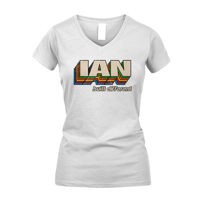 Your Name Built Different Retro Shirt IAN M1-26
