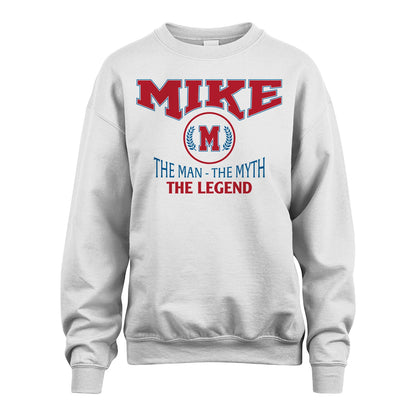 The Man The Myth The Legend Jet Style Shirt MIKE M1-9