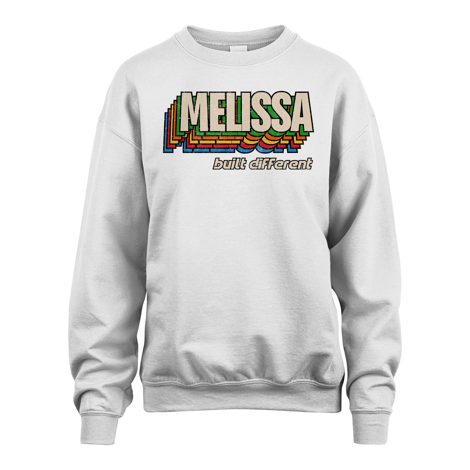 Your Name Built Different Retro Shirt MELISSA M1-26
