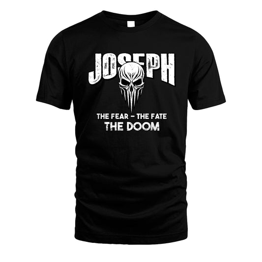 The Fear The Fate The Doom Skull Shirt JOSEPH M1-39