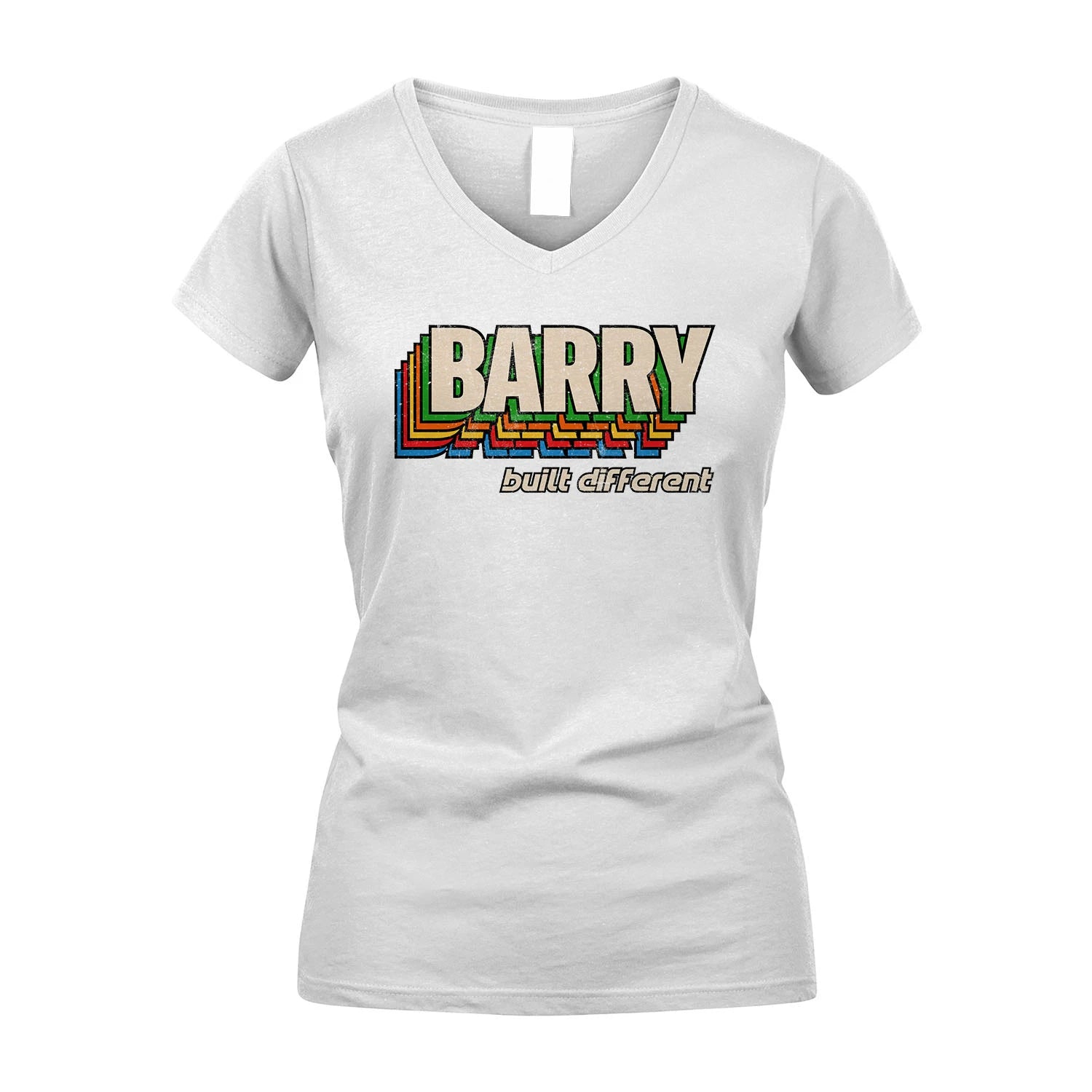 Your Name Built Different Retro Shirt BARRY M1-26