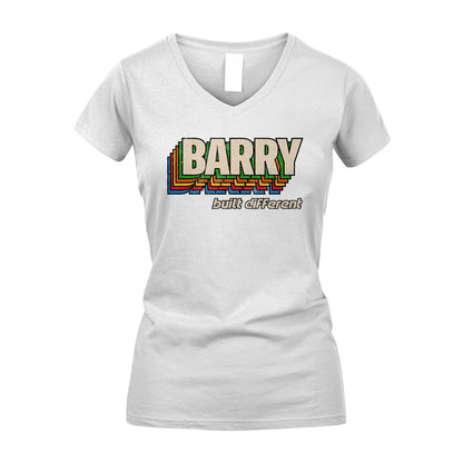 Your Name Built Different Retro Shirt BARRY M1-26