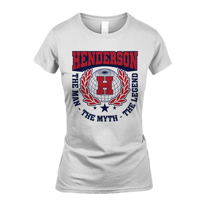The Man The Myth The Legend Logo Shirt HENDERSON M1-30