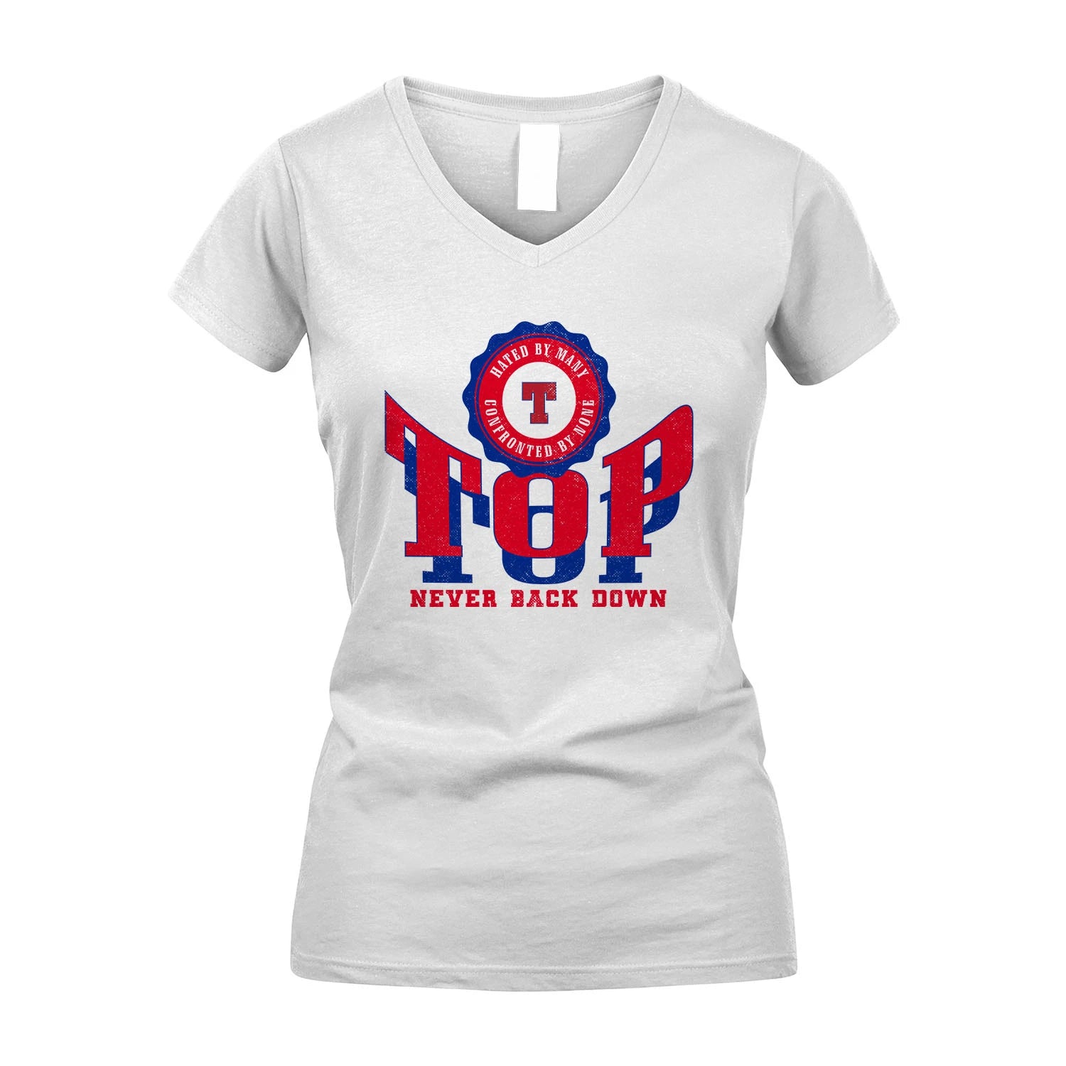 Your Name Never Back Down Shirt TOP M1-33