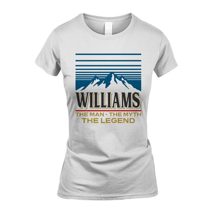 The Man The Myth The Legend Vintage Mountain Shirt WILLIAMS M1-19