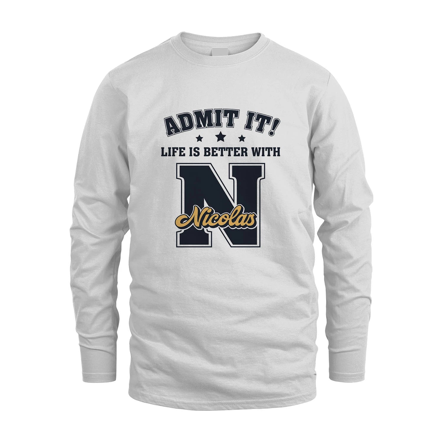 Life Is Better With Your Name Shirt NICOLAS M1-17