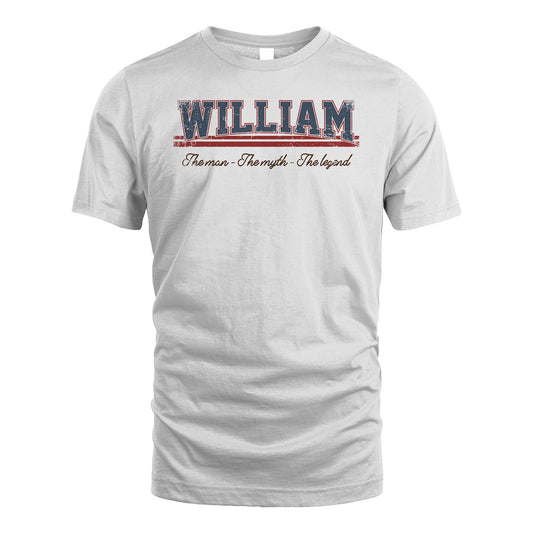The Man The Myth The Legend Vintage Shirt WILLIAM M1-6