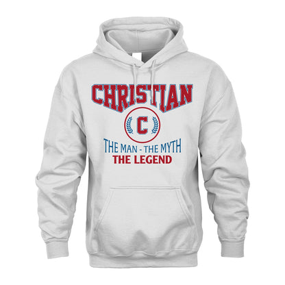 The Man The Myth The Legend Jet Style Shirt CHRISTIAN M1-9