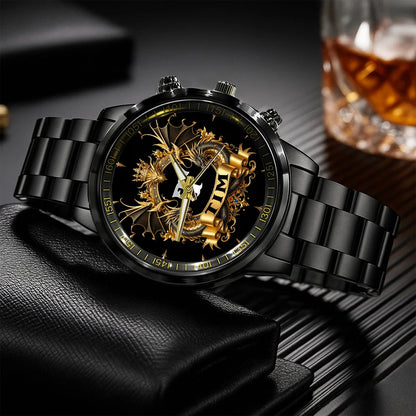 Personalized Name Golden Dragon Watch TIM M1-W6