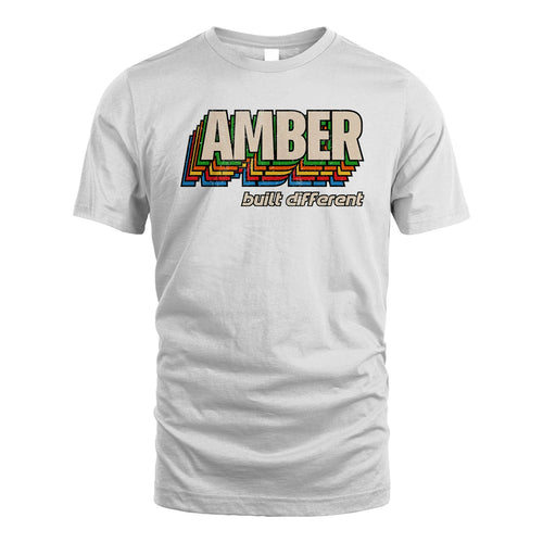 Your Name Built Different Retro Shirt AMBER M1-26