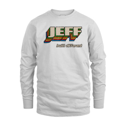 Your Name Built Different Retro Shirt JEFF M1-26
