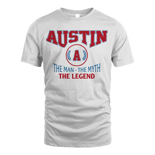 The Man The Myth The Legend Jet Style Shirt AUSTIN M1-9