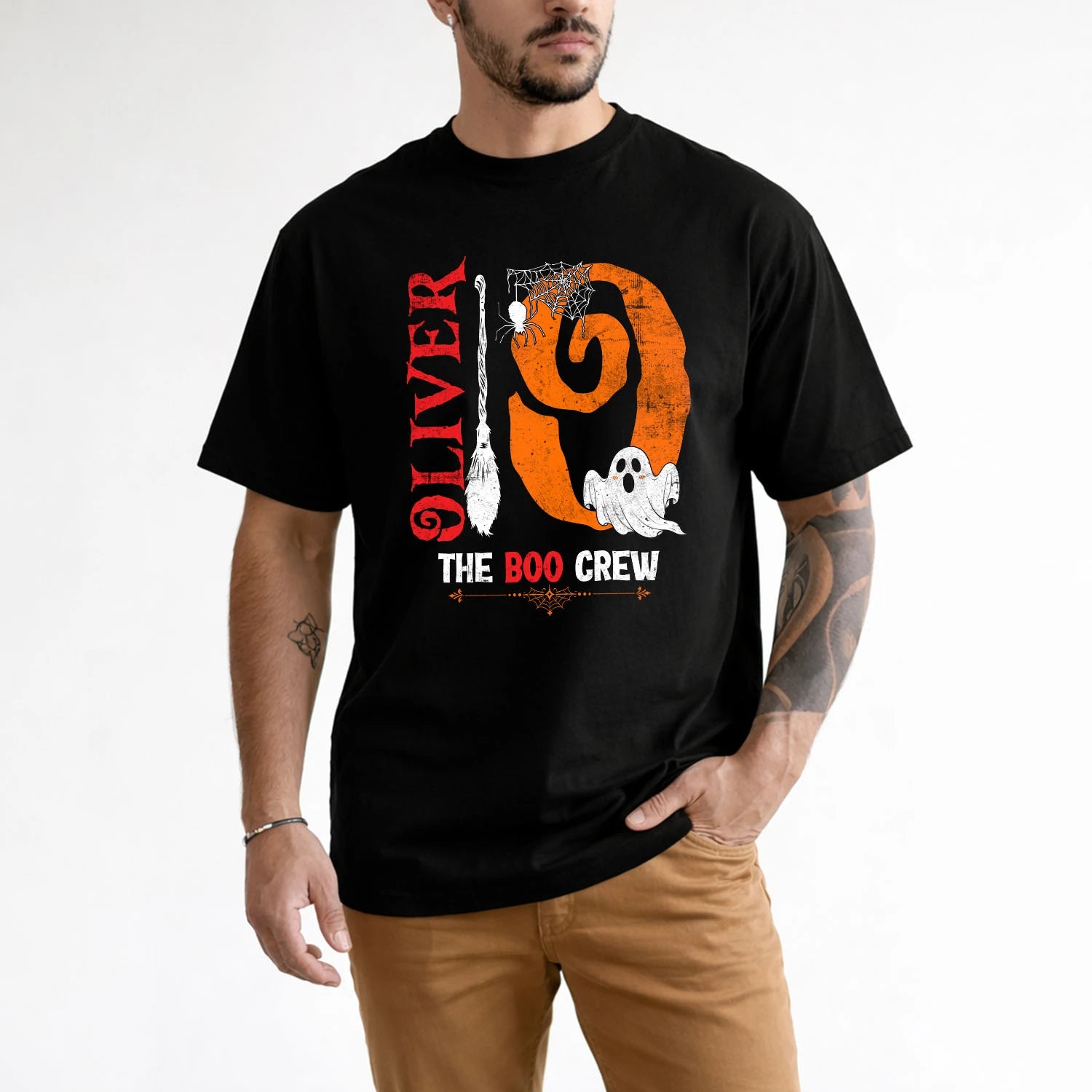 The Boo Crew Halloween With Your Name Shirt OLIVER M1-23