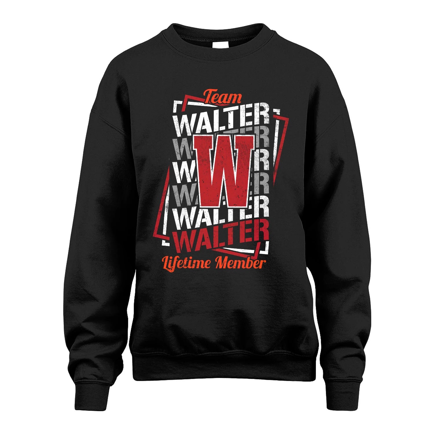 Team Your Name Lifetime Member Sporty Shirt WALTER M1-25