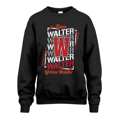 Team Your Name Lifetime Member Sporty Shirt WALTER M1-25