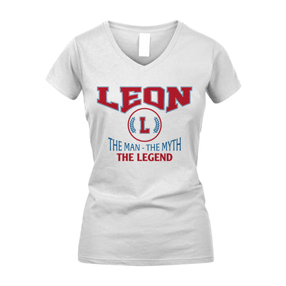 The Man The Myth The Legend Jet Style Shirt LEON M1-9