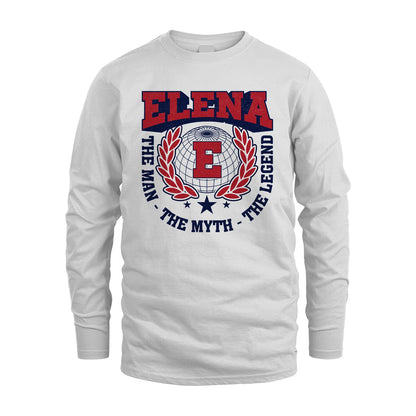 The Man The Myth The Legend Logo Shirt ELENA M1-30