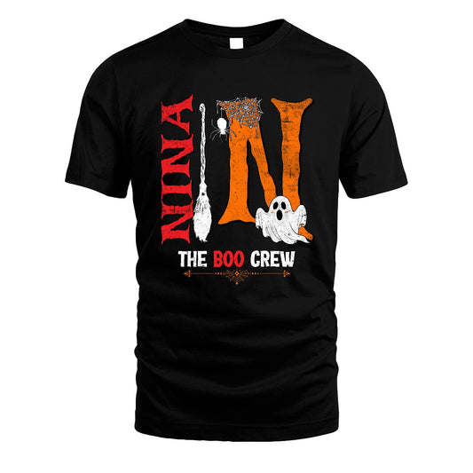 The Boo Crew Halloween With Your Name Shirt NINA M1-23