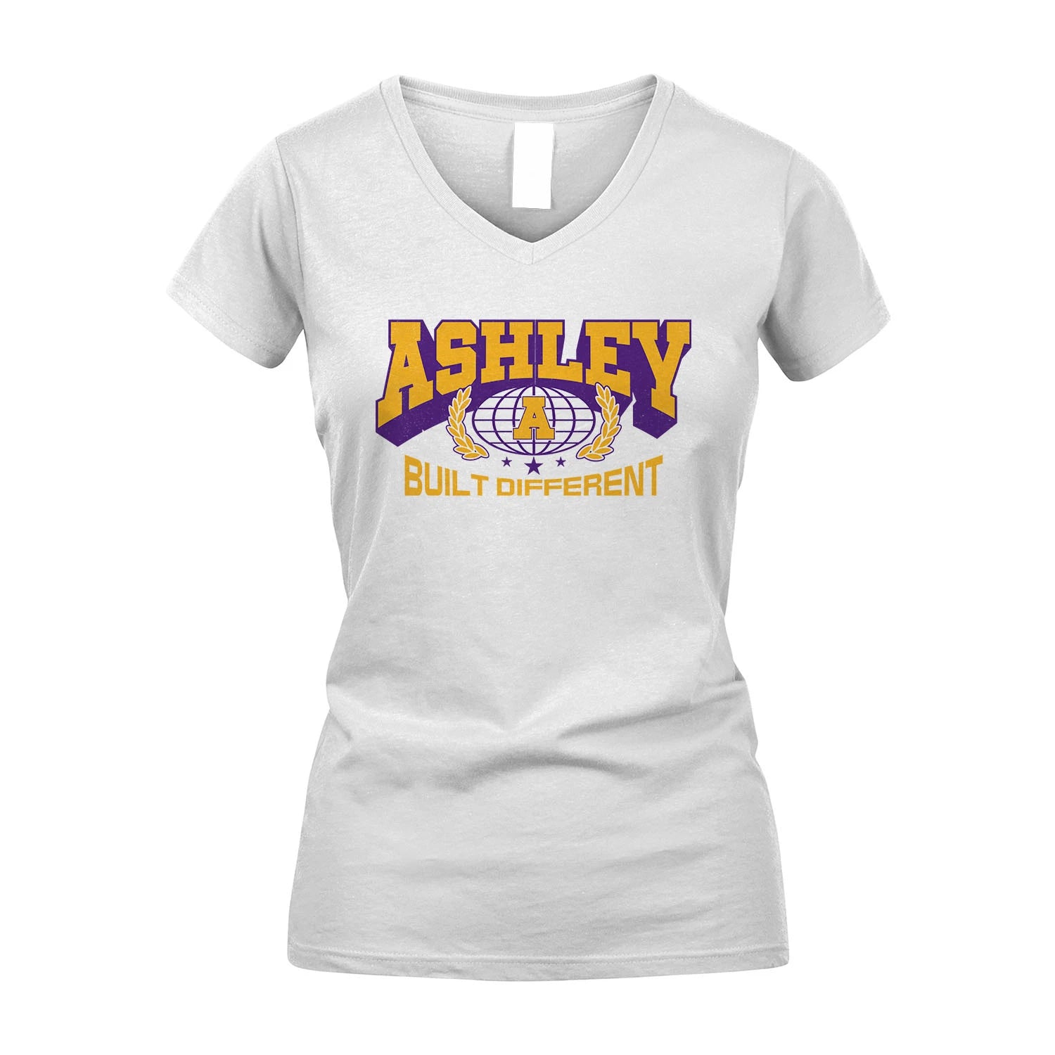 Your Name Built Different Sporty Shirt ASHLEY M1-32