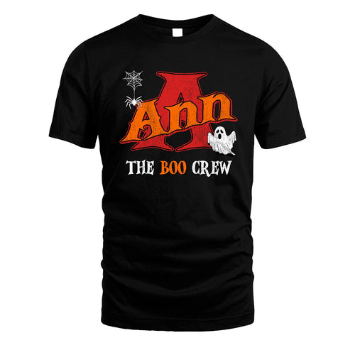 The Boo Crew Halloween Custom Name Shirt ANN M1-22