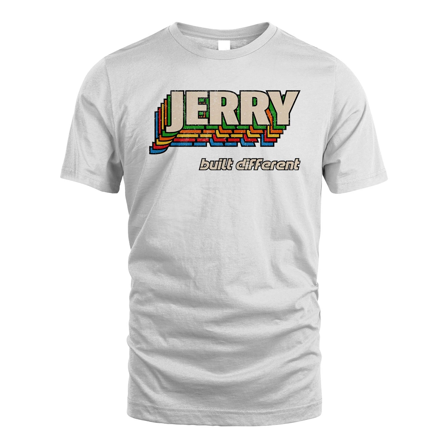 Your Name Built Different Retro Shirt JERRY M1-26
