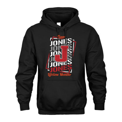 Team Your Name Lifetime Member Sporty Shirt JONES M1-25