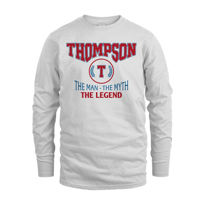 The Man The Myth The Legend Jet Style Shirt THOMPSON M1-9