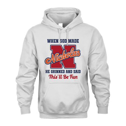 God Made Your Name Custom Shirt NICHOLAS M1-16