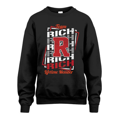 Team Your Name Lifetime Member Sporty Shirt RICH M1-25