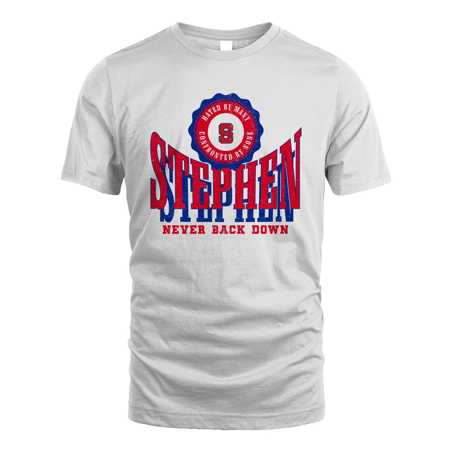 Your Name Never Back Down Shirt STEPHEN M1-33
