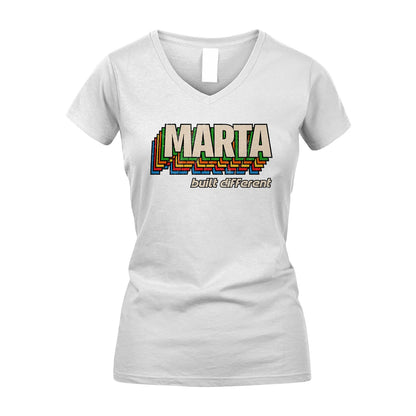 Your Name Built Different Retro Shirt MARTA M1-26