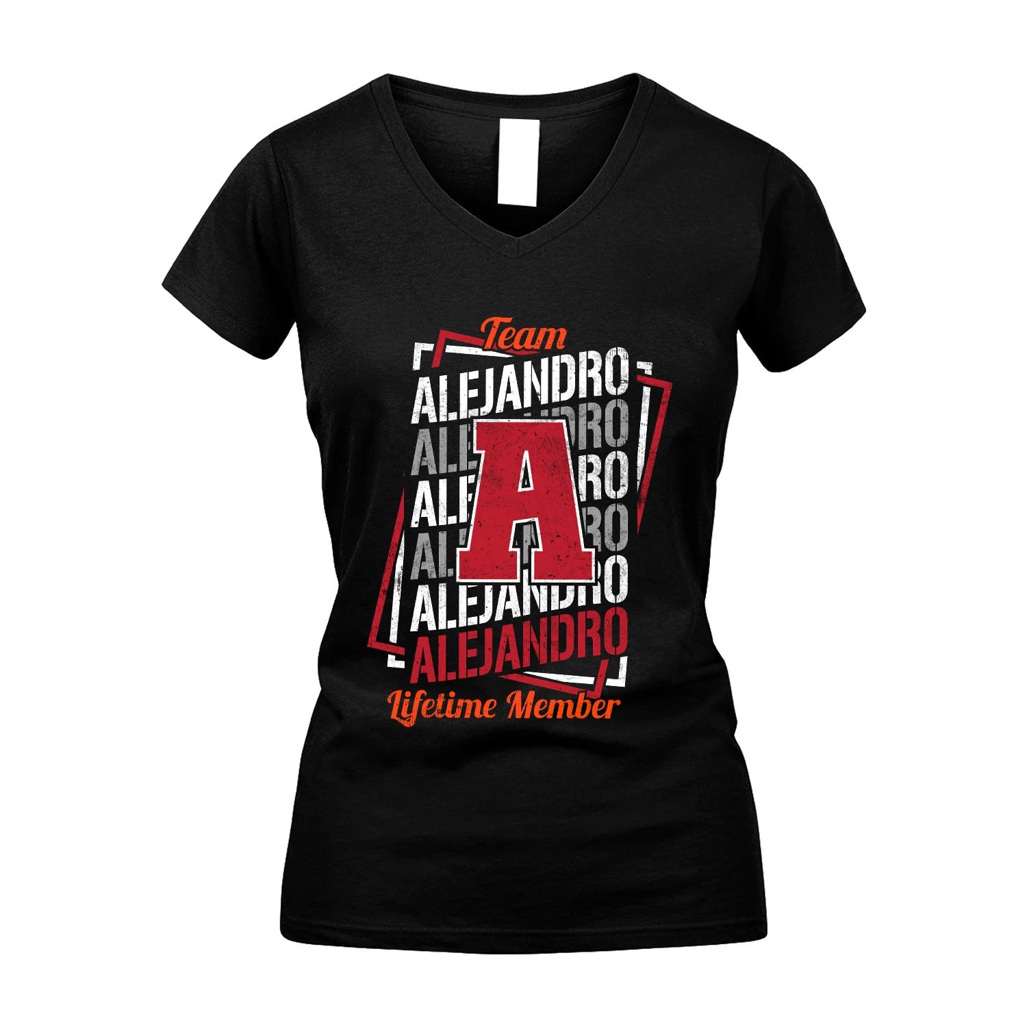 Team Your Name Lifetime Member Sporty Shirt ALEJANDRO M1-25