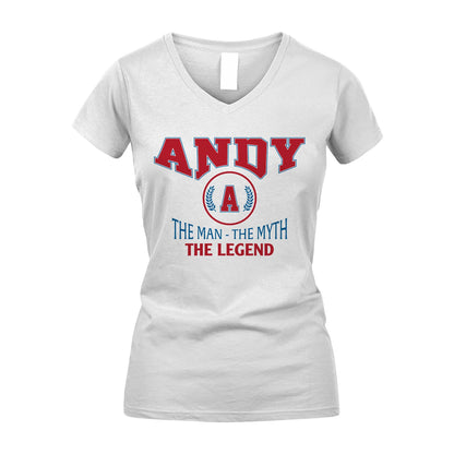 The Man The Myth The Legend Jet Style Shirt ANDY M1-9
