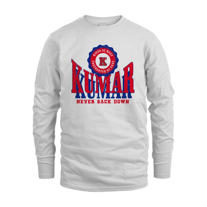 Your Name Never Back Down Shirt KUMAR M1-33