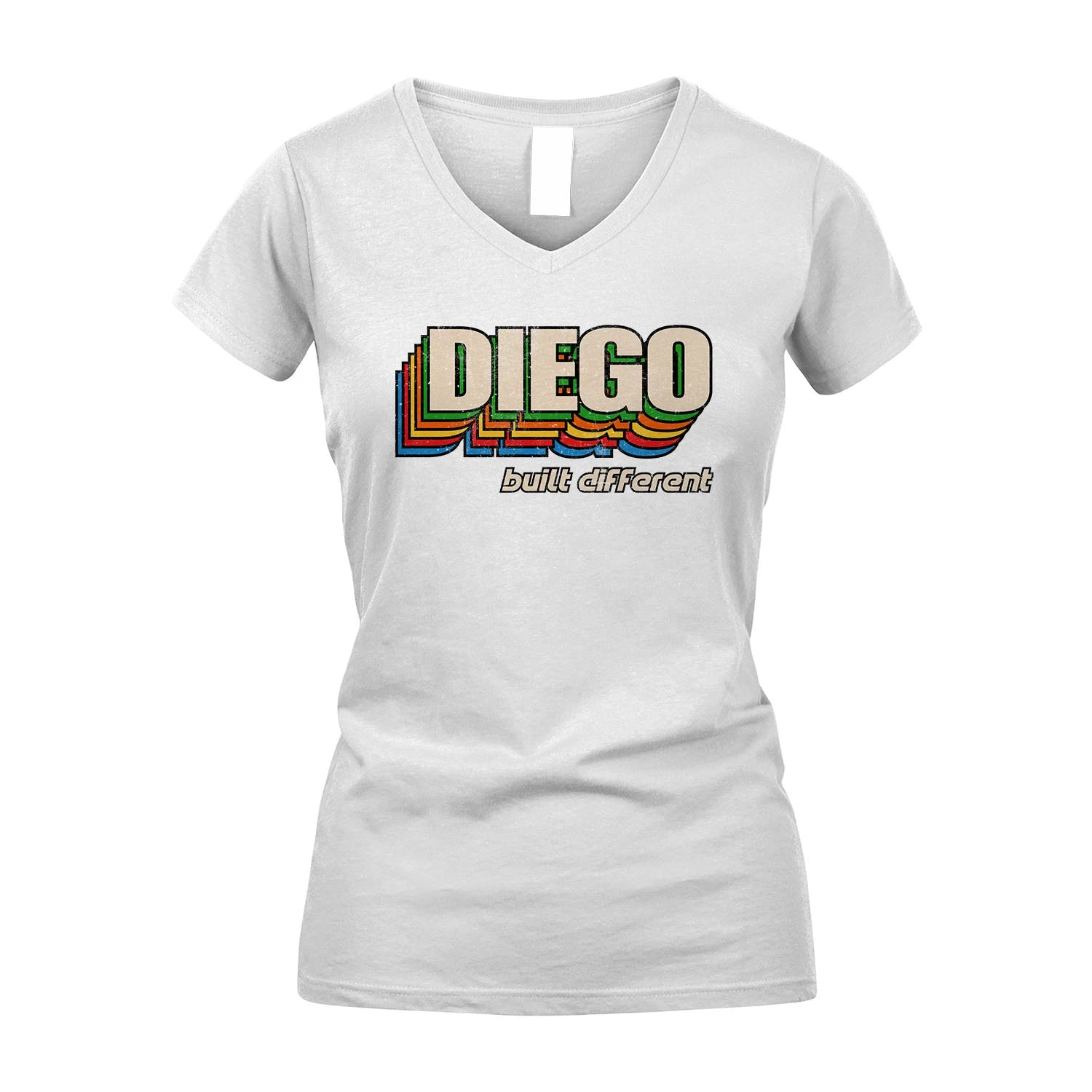 Your Name Built Different Retro Shirt DIEGO M1-26