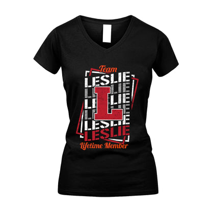 Team Your Name Lifetime Member Sporty Shirt LESLIE M1-25